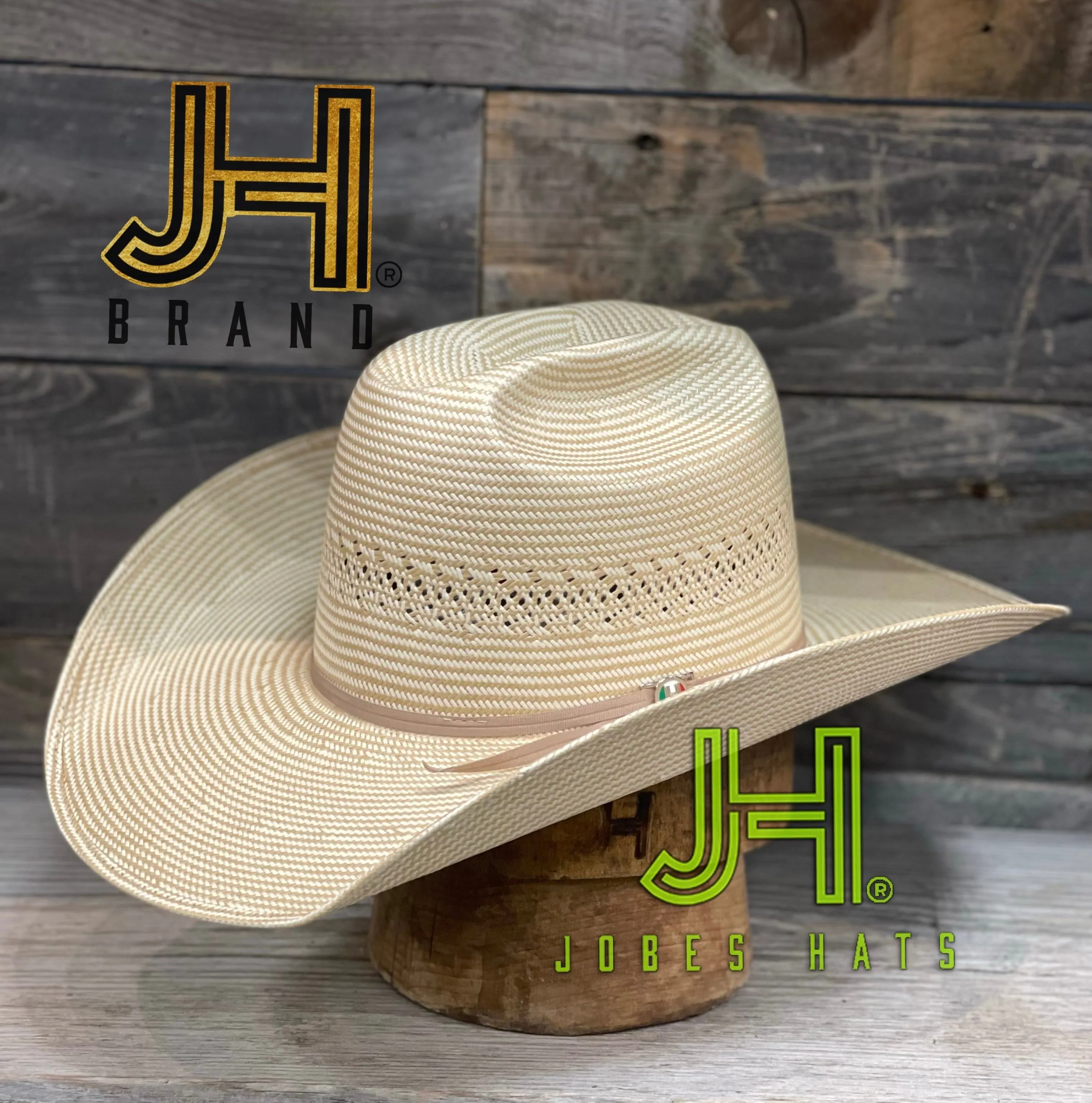 2022 Jobes Hats Straw Hat “Cookie” 4”1/4 Brim (Comes open and flat)