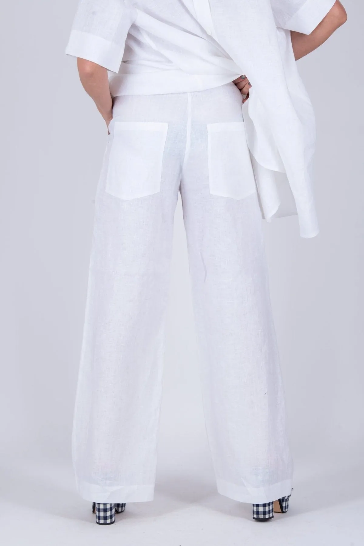 AGNES Linen Wide leg Pants