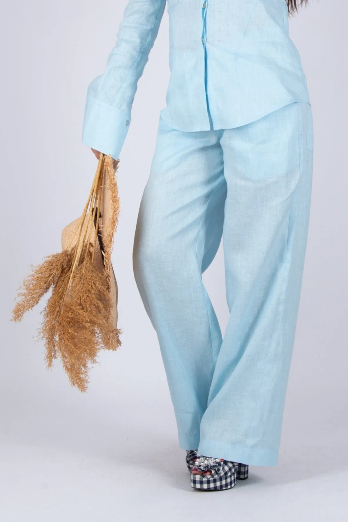 AGNES Linen Wide leg Pants