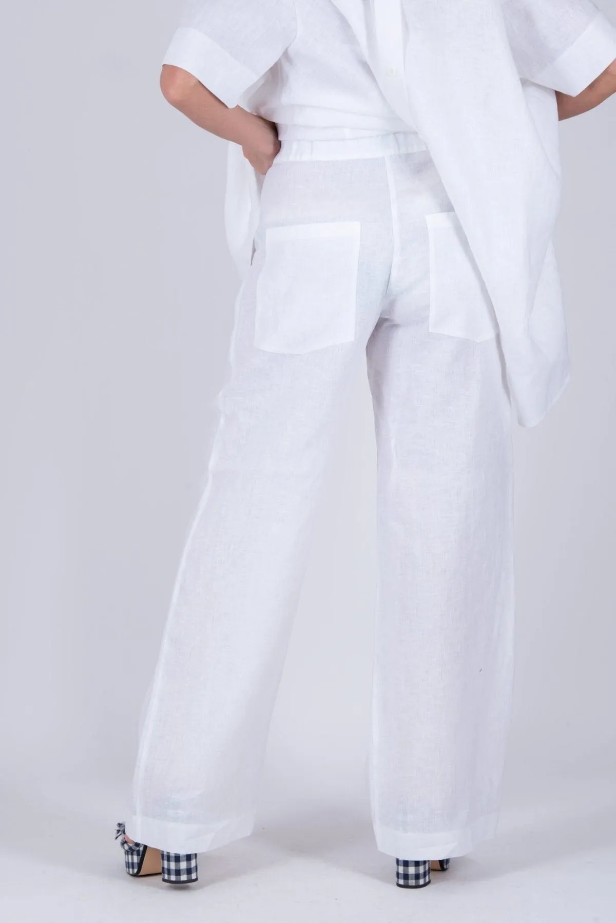 AGNES Linen Wide leg Pants