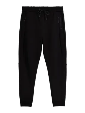 Bershka tapered trousers, black