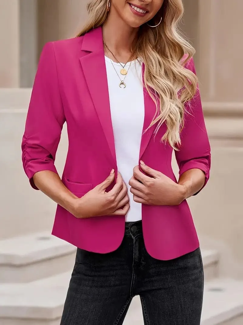 Button-Down Red Blazer