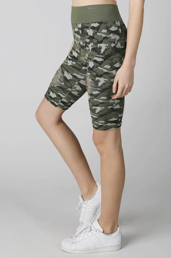 Camo Biker Shorts