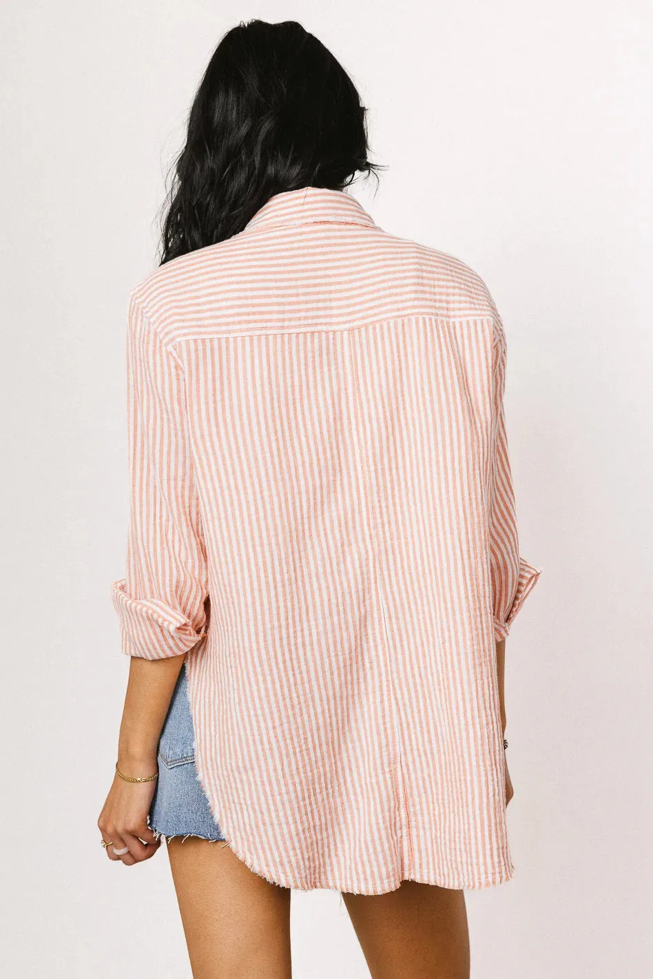 Clementine Striped Button Up - FINAL SALE