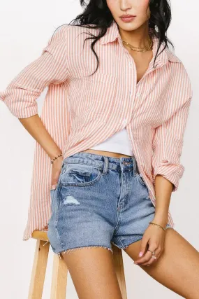 Clementine Striped Button Up - FINAL SALE