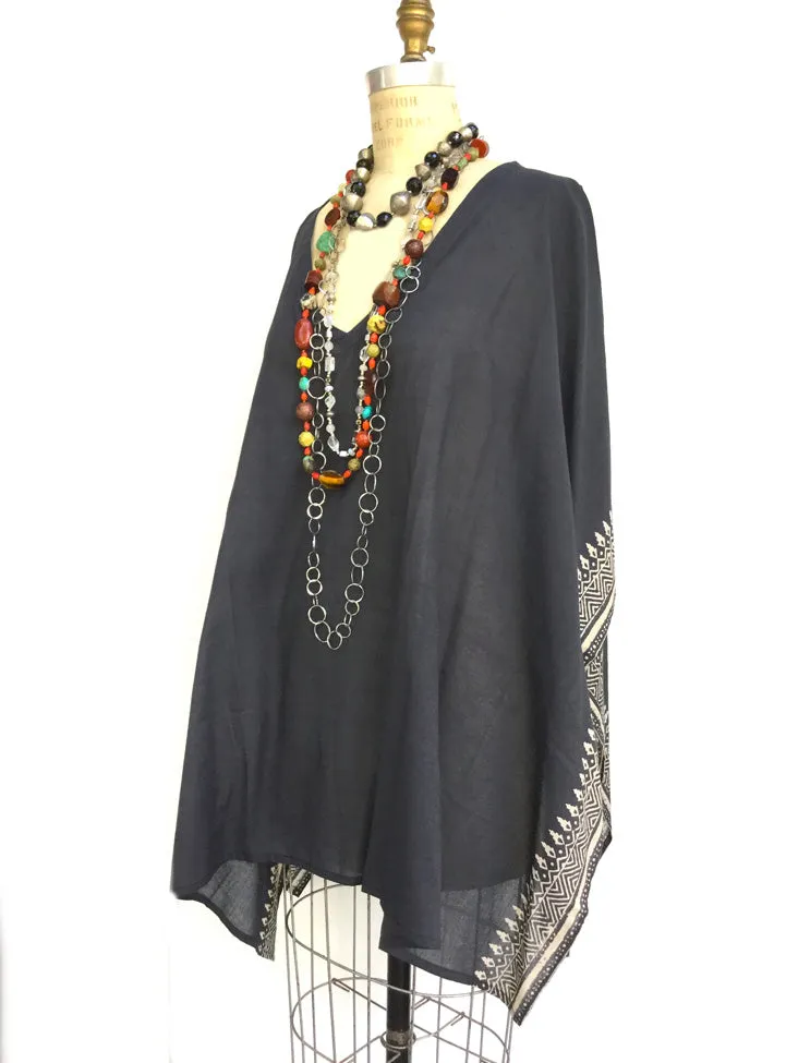 Cotton Hand Blocked Caftan Tunic