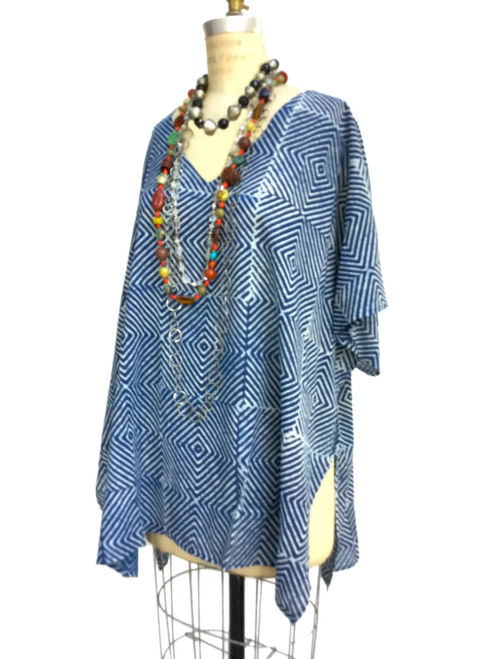 Cotton Hand Blocked Caftan Tunic