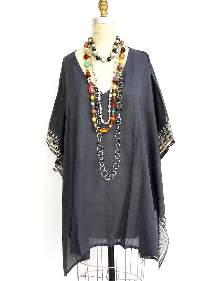 Cotton Hand Blocked Caftan Tunic