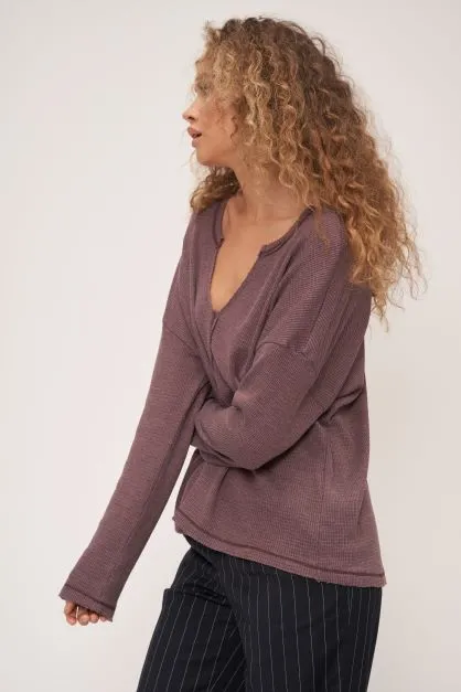 Ezra Notch Neck Thermal Long Sleeve