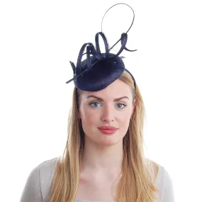 Failsworth Hats Viola Pillbox Fascinator - Midnight