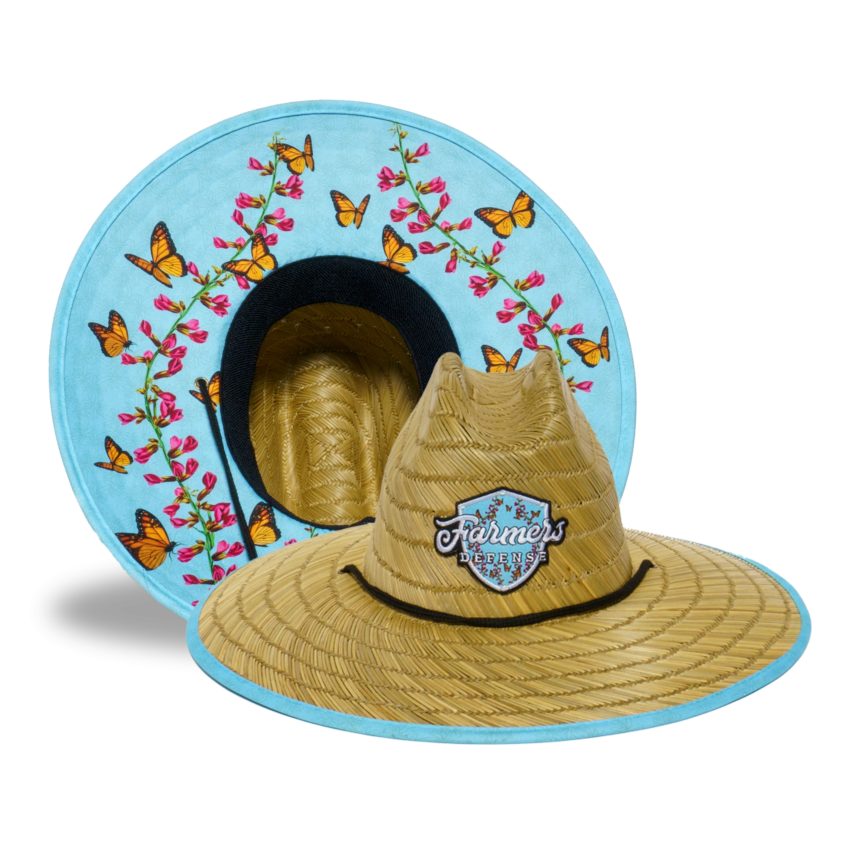 Farmers Defense Straw Hat - Monarch