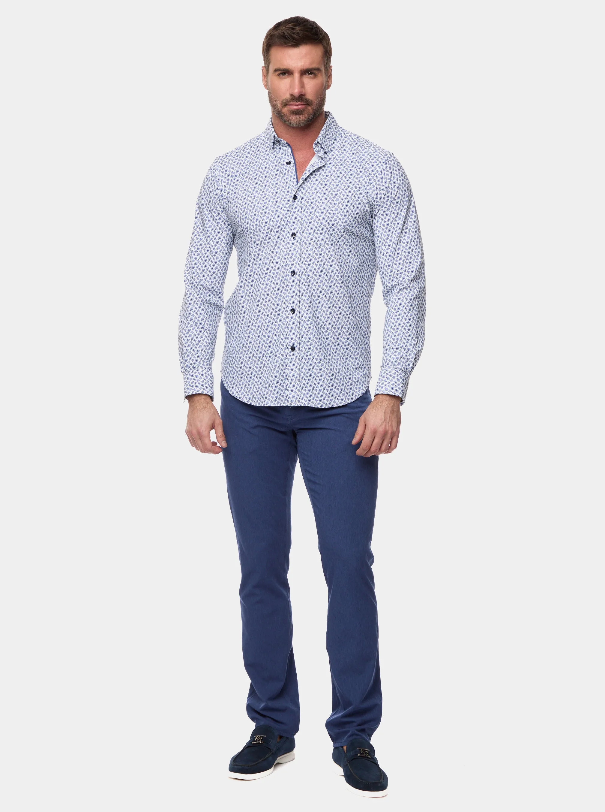 HARLAN LONG SLEEVE BUTTON DOWN SHIRT