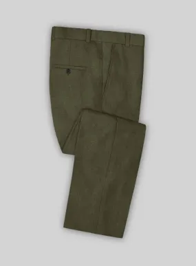 Italian Prato Green Linen Pants