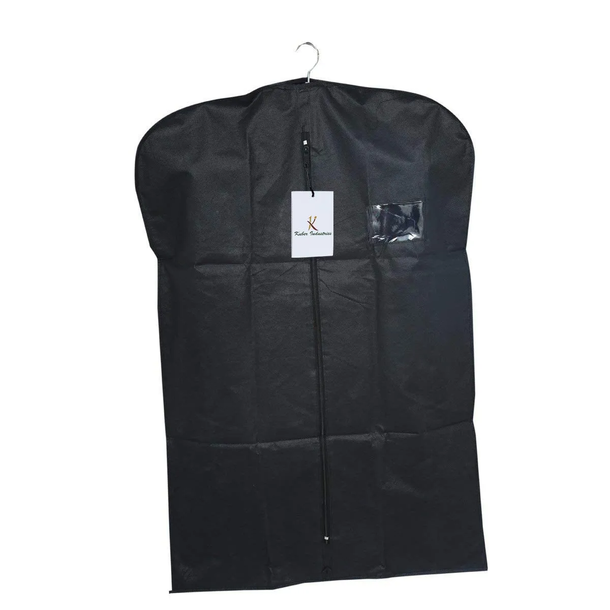 Kuber Industries 2 Pieces Non Woven Men's Coat Blazer Cover Set, Black