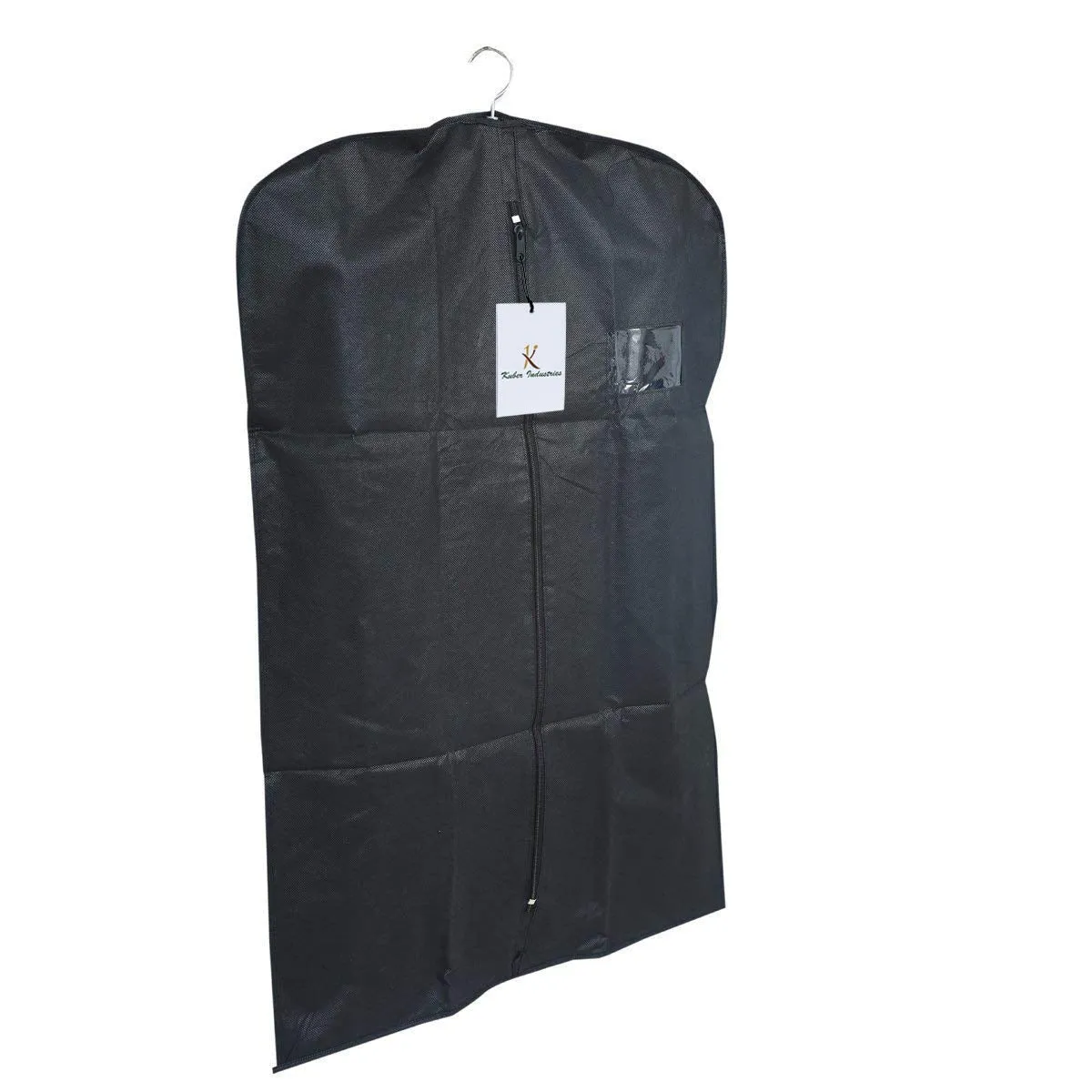 Kuber Industries 2 Pieces Non Woven Men's Coat Blazer Cover Set, Black