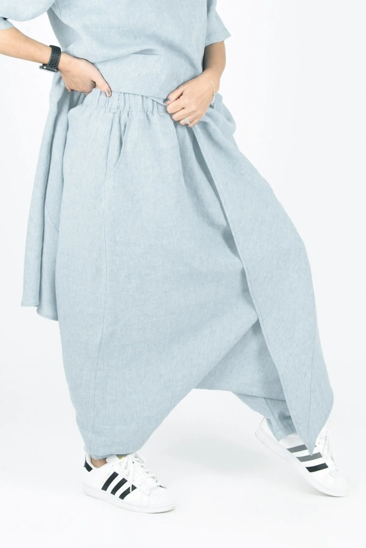 LAUREN Linen Harem Pants