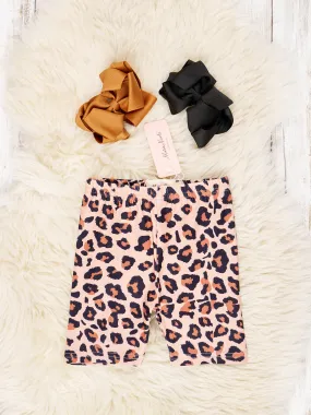 Leopard Long Biker Shorts