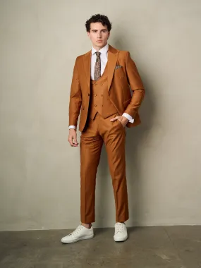 Limited Edition Men's 3-Pieces Slim Fit Copper Suit