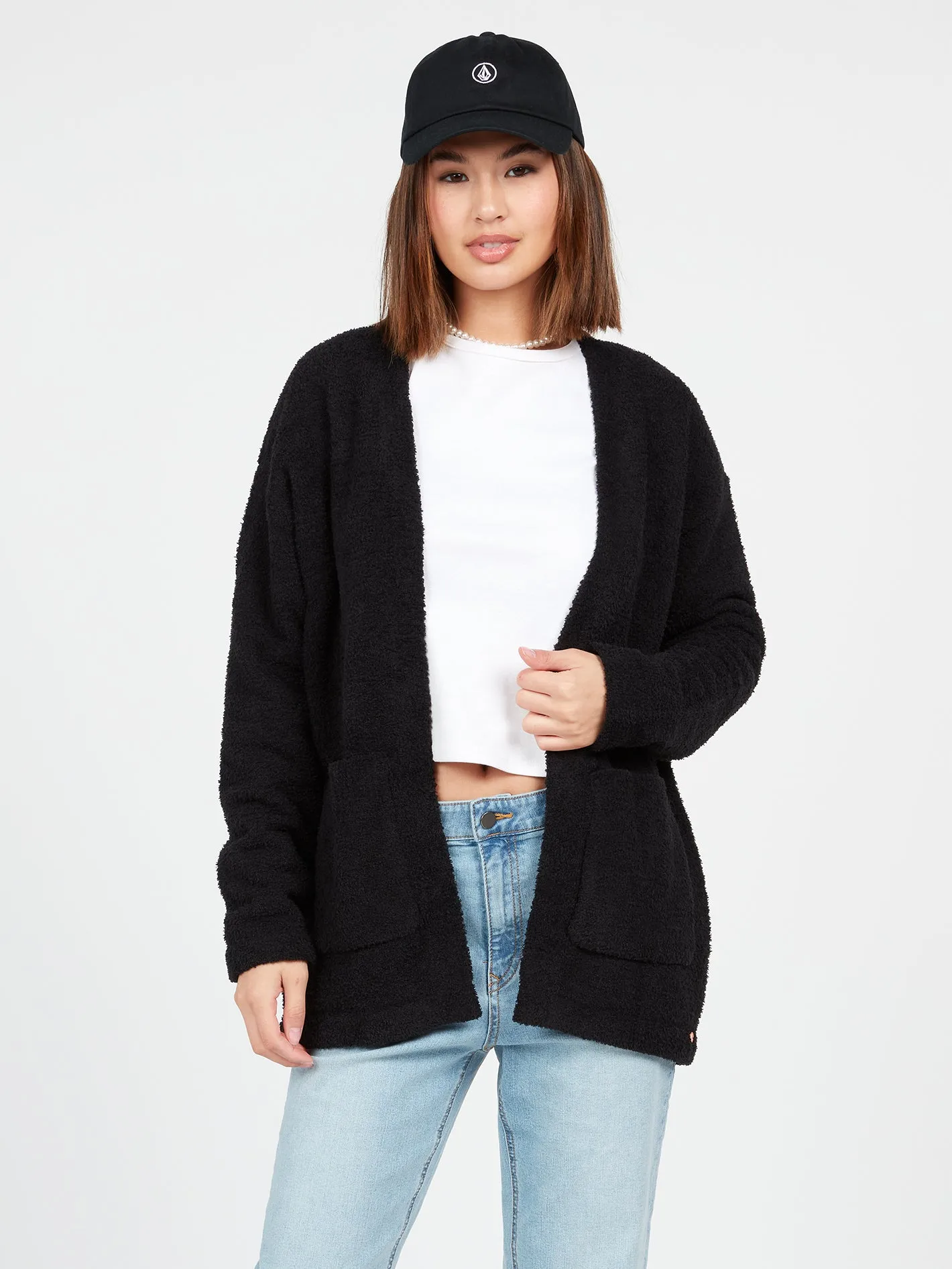 Lived In Lounge Cardigan - Black