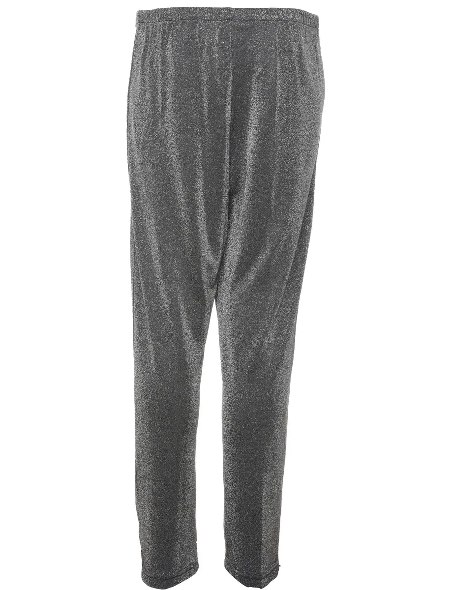 Lurex Thread Pattern Trousers - W26 L30