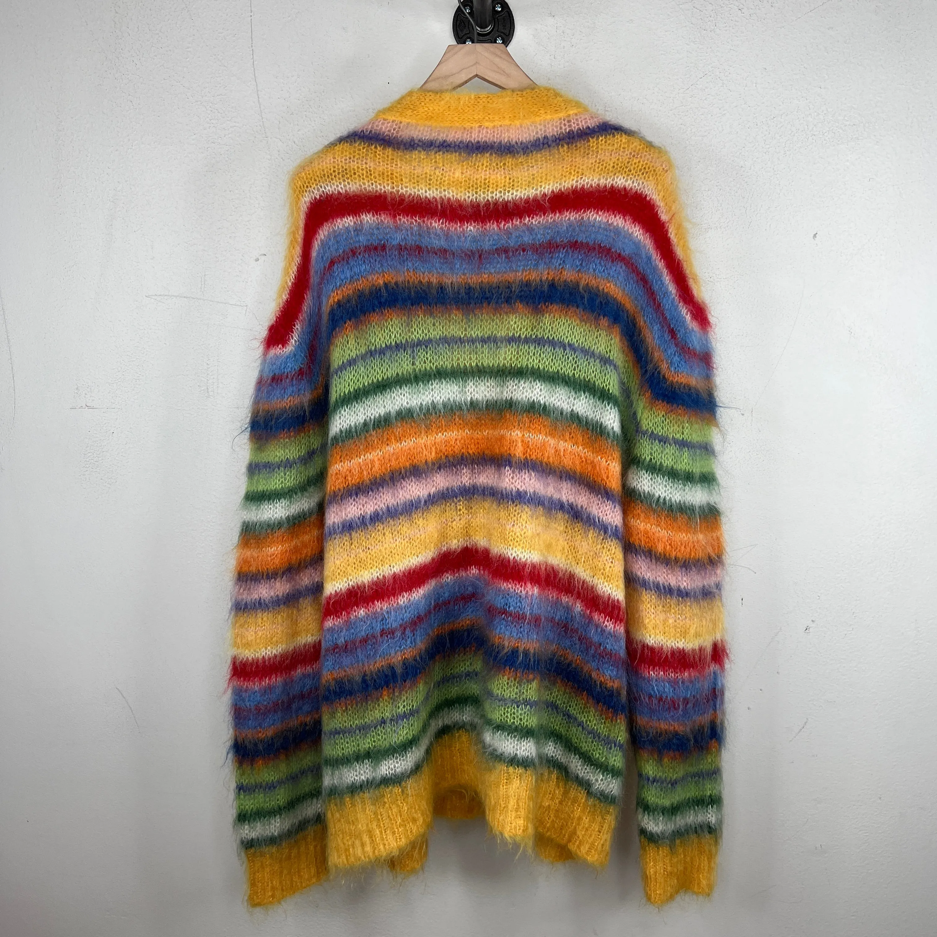 Marni Mohair Fuzzy Multicolored Cardigan