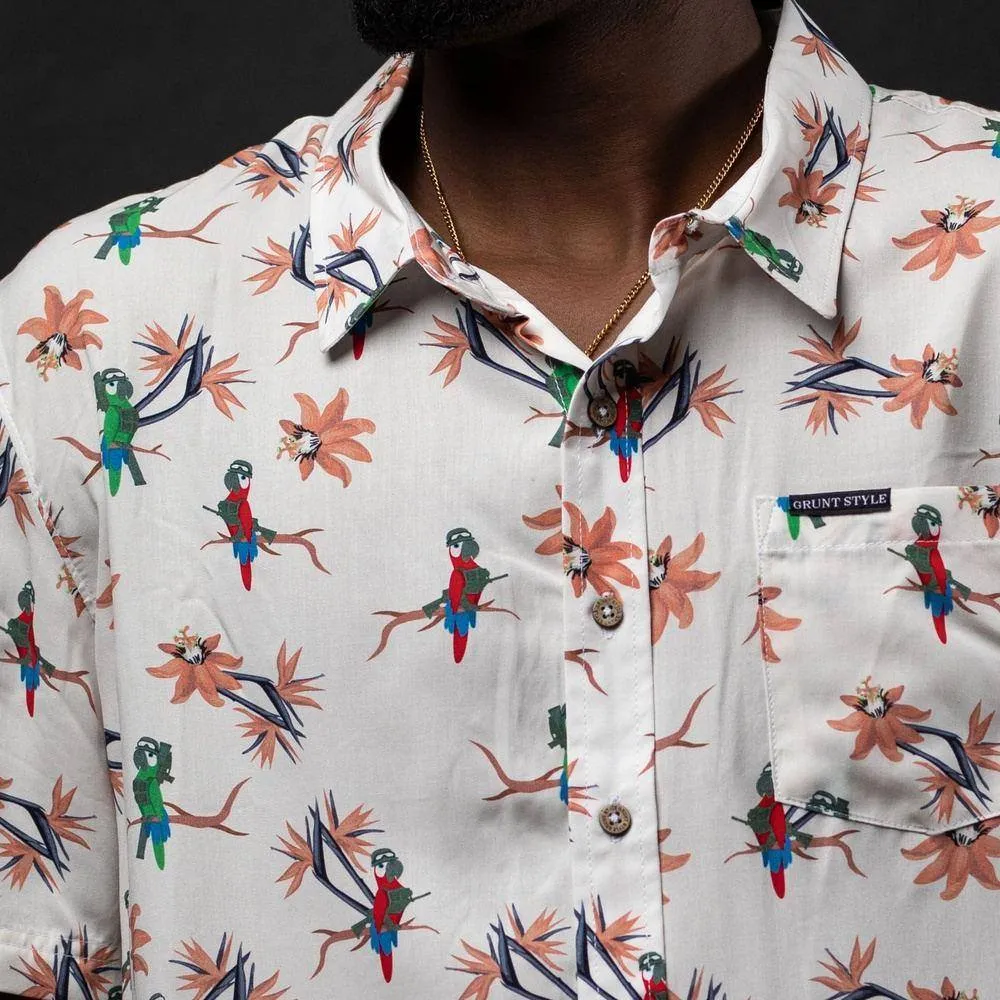 Men's At Ease Button Down - Parrot Trooper