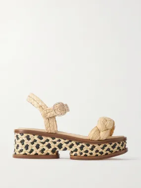 Michael braided raffia sandals