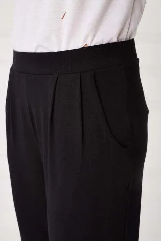 Next Womens Tapered Leg Black Trousers