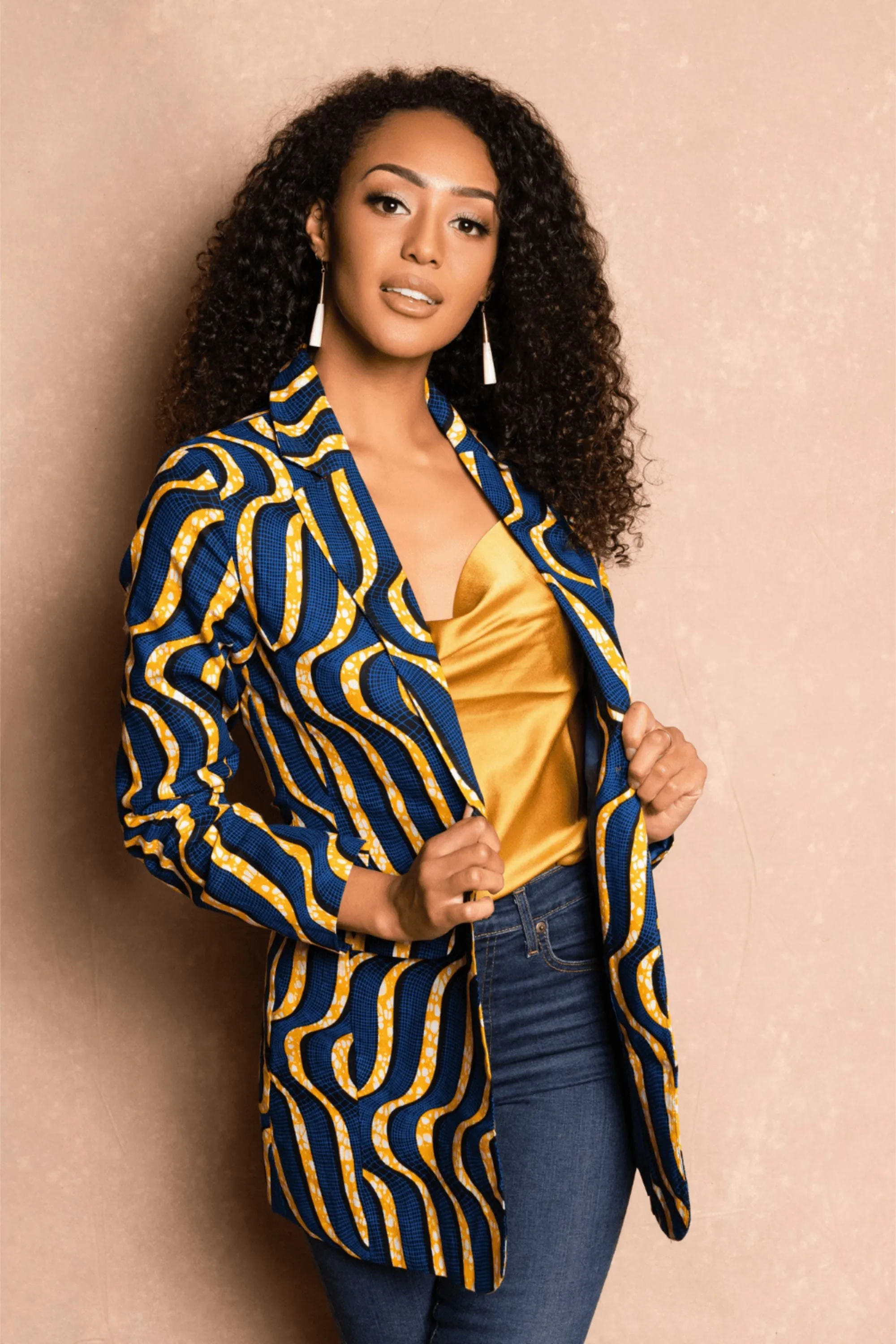 Safi African Print Blazer