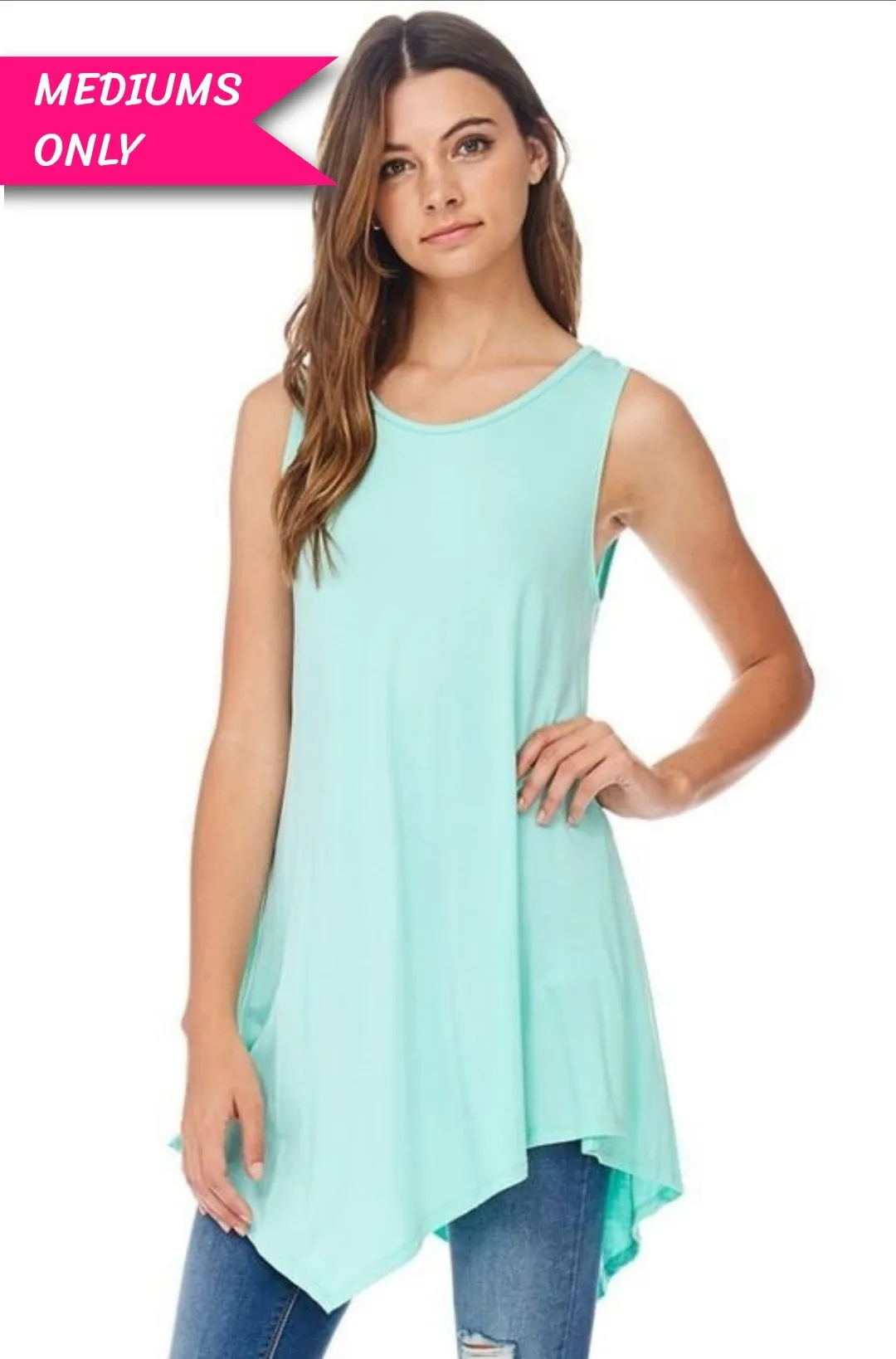 Sharkbite Tank Tunic in Mint