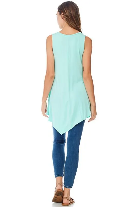 Sharkbite Tank Tunic in Mint