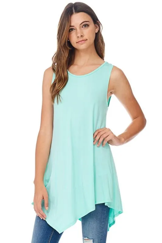 Sharkbite Tank Tunic in Mint