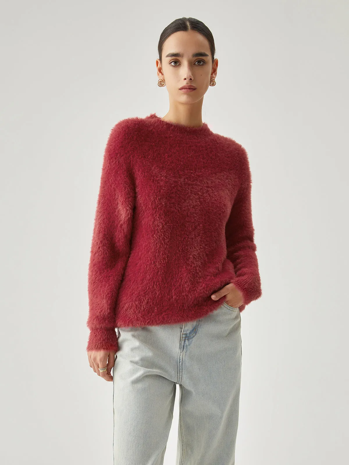 Soft Charming Fuzzy Sweater