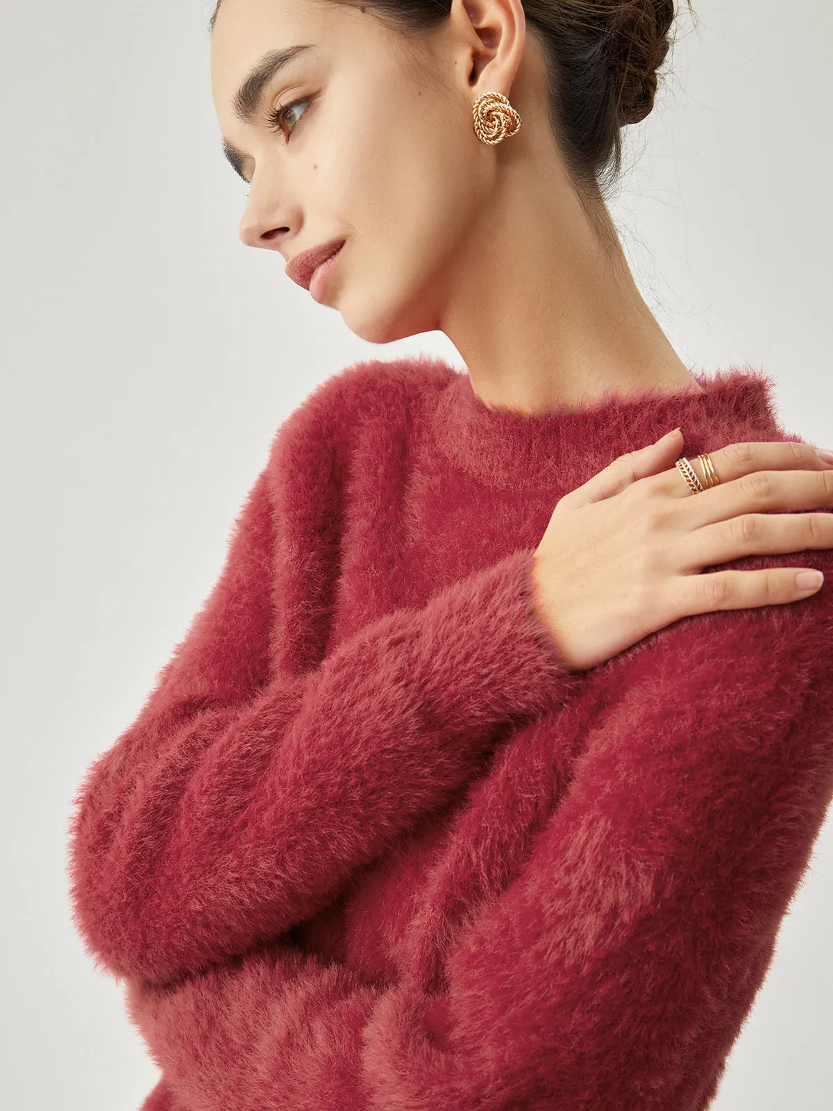 Soft Charming Fuzzy Sweater