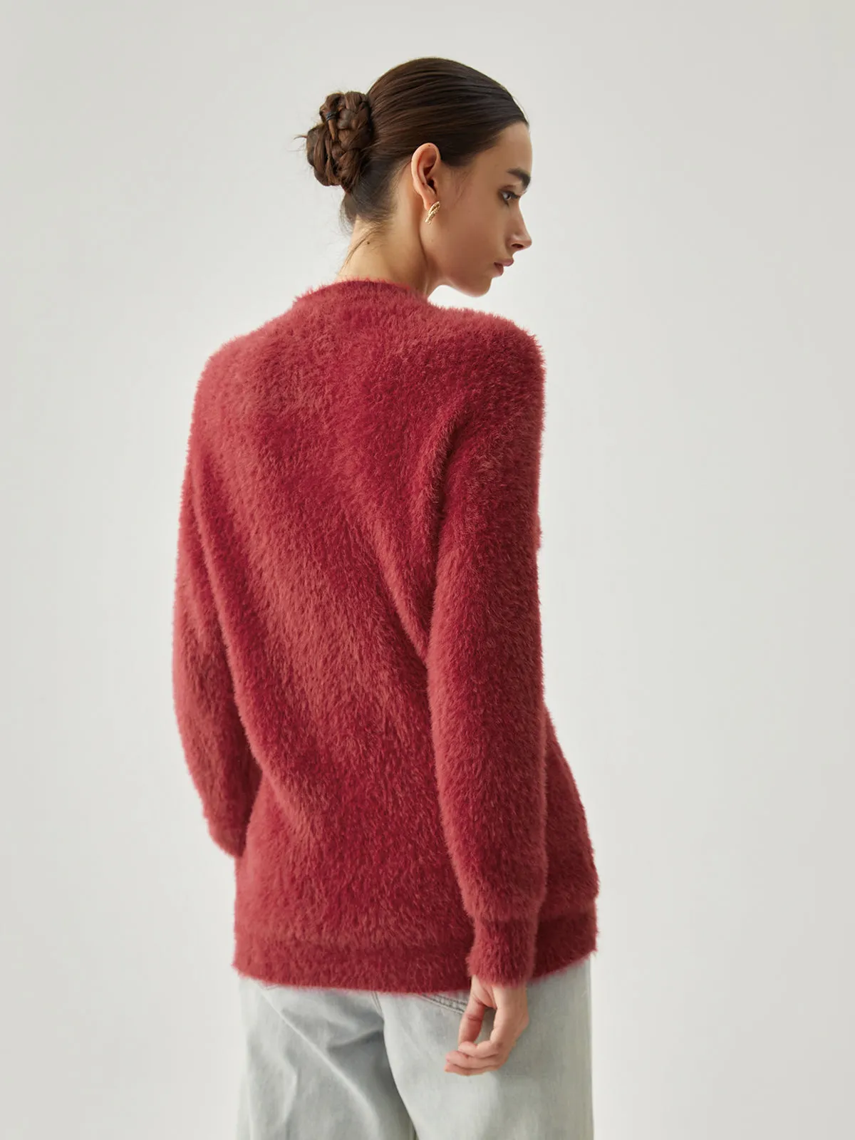 Soft Charming Fuzzy Sweater