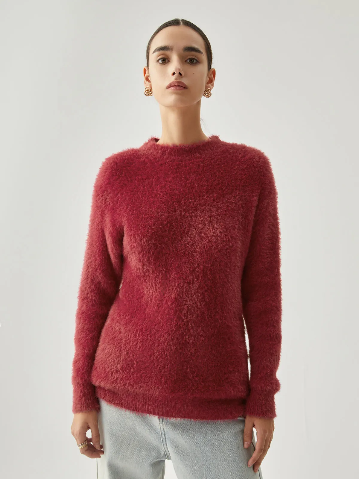 Soft Charming Fuzzy Sweater