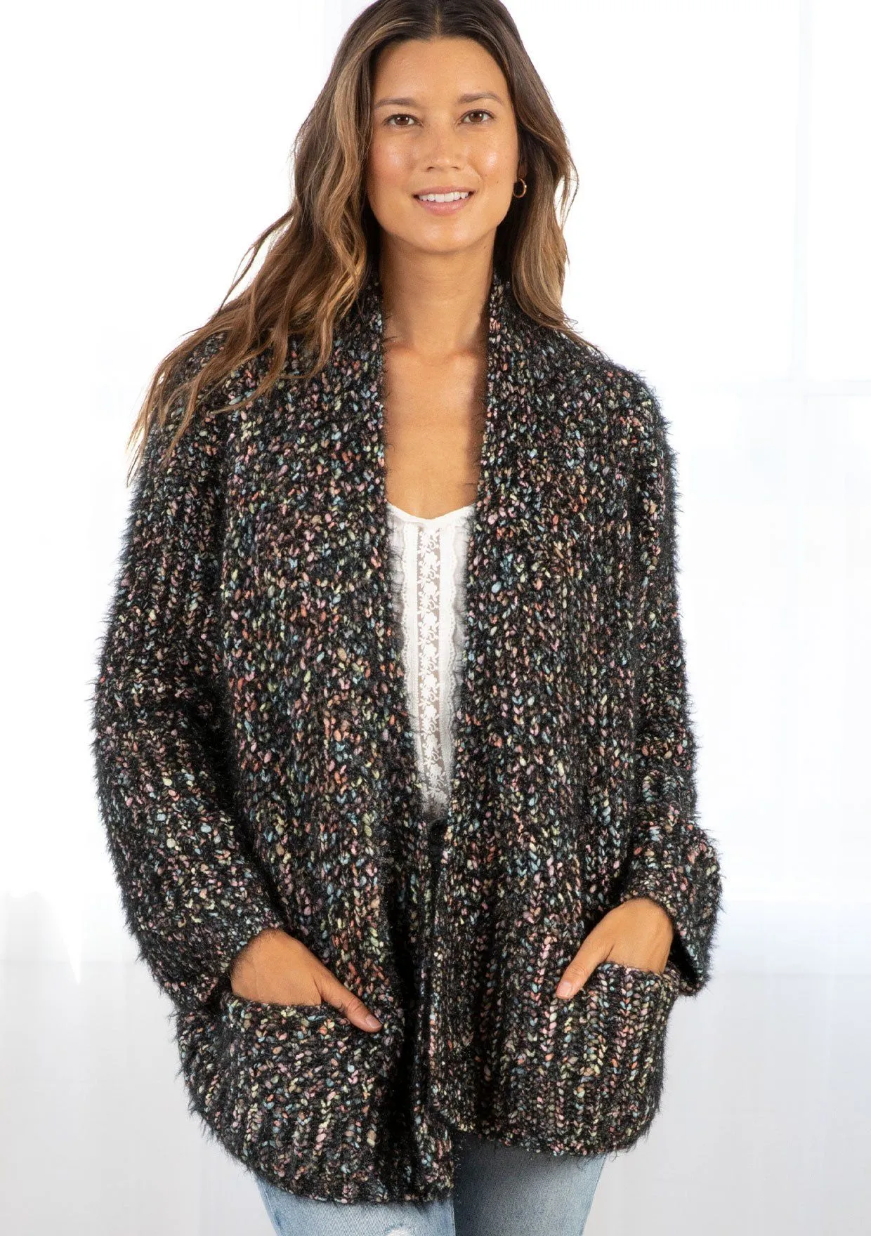 Starry Night Marled Cardigan