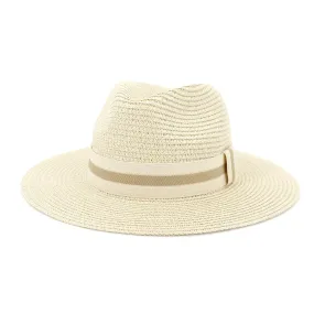 Straw Banded Panama Hats In Assorted Colors