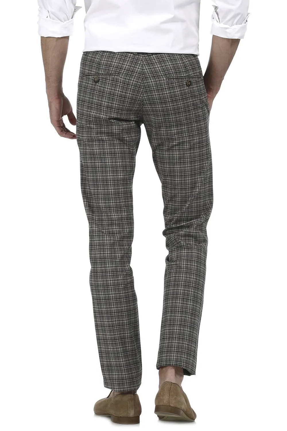 Tapered Fit Checks Trouser