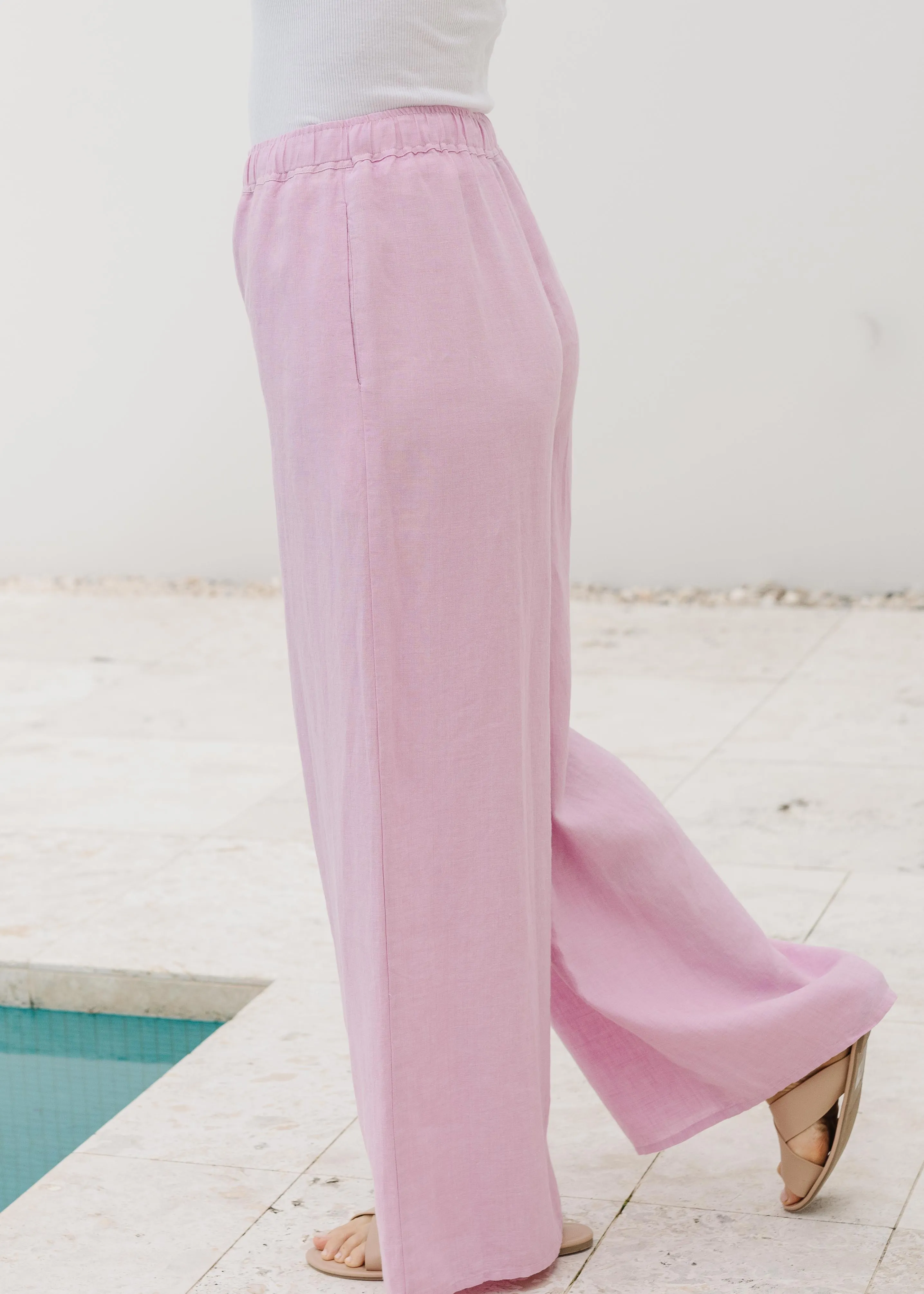 Wide Leg Pant Pale Pink