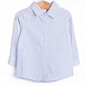 William Button-Up Shirt, Blue Stripe