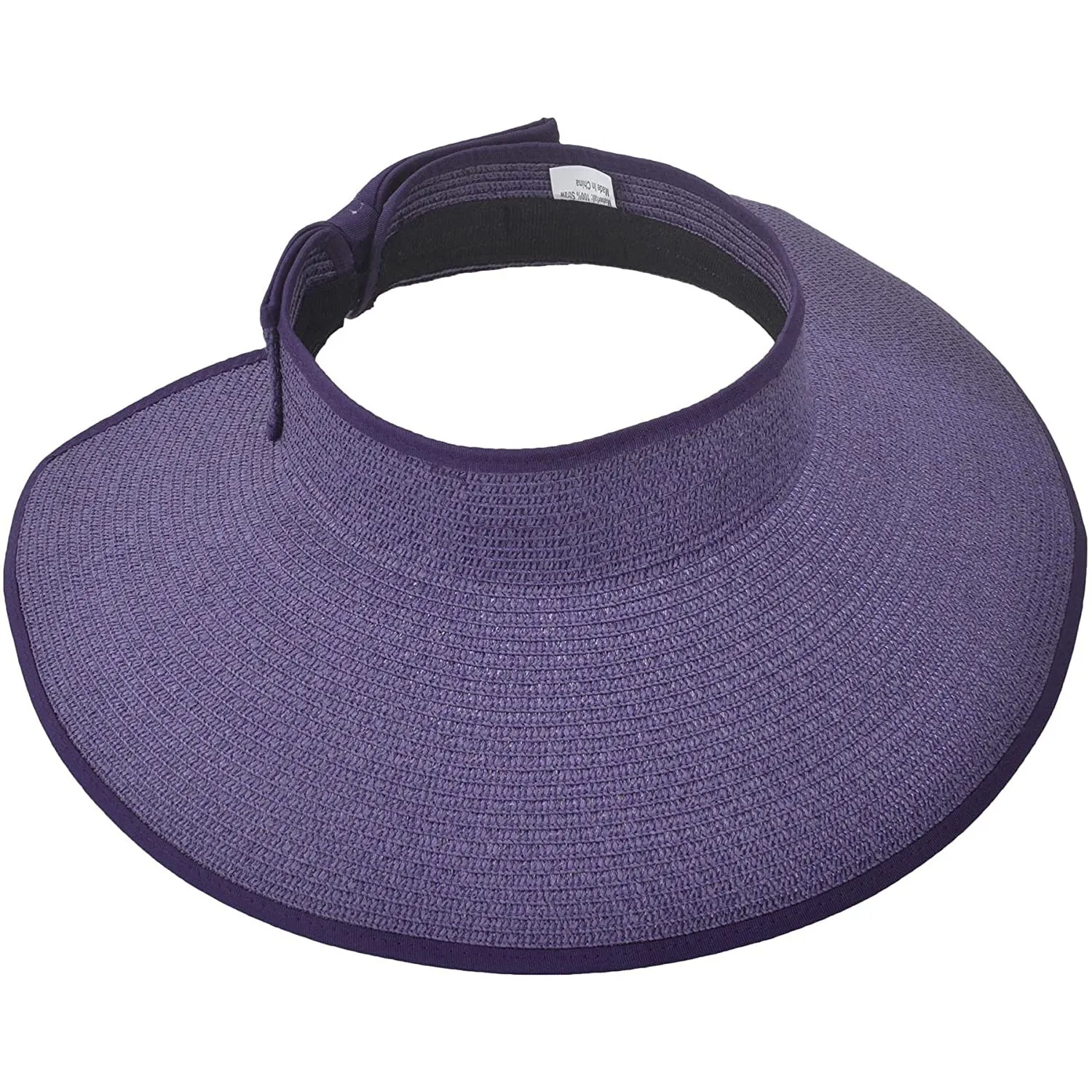 Women's Wide Brim Roll-up Straw Sun Hat Sun Visor